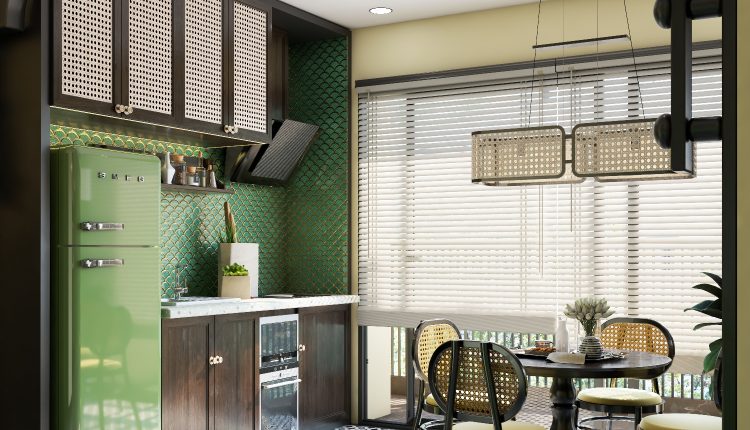 Nét mộc mạc của nội thất hòa quyện với vẻ ngoài cổ điển của Màn gỗ