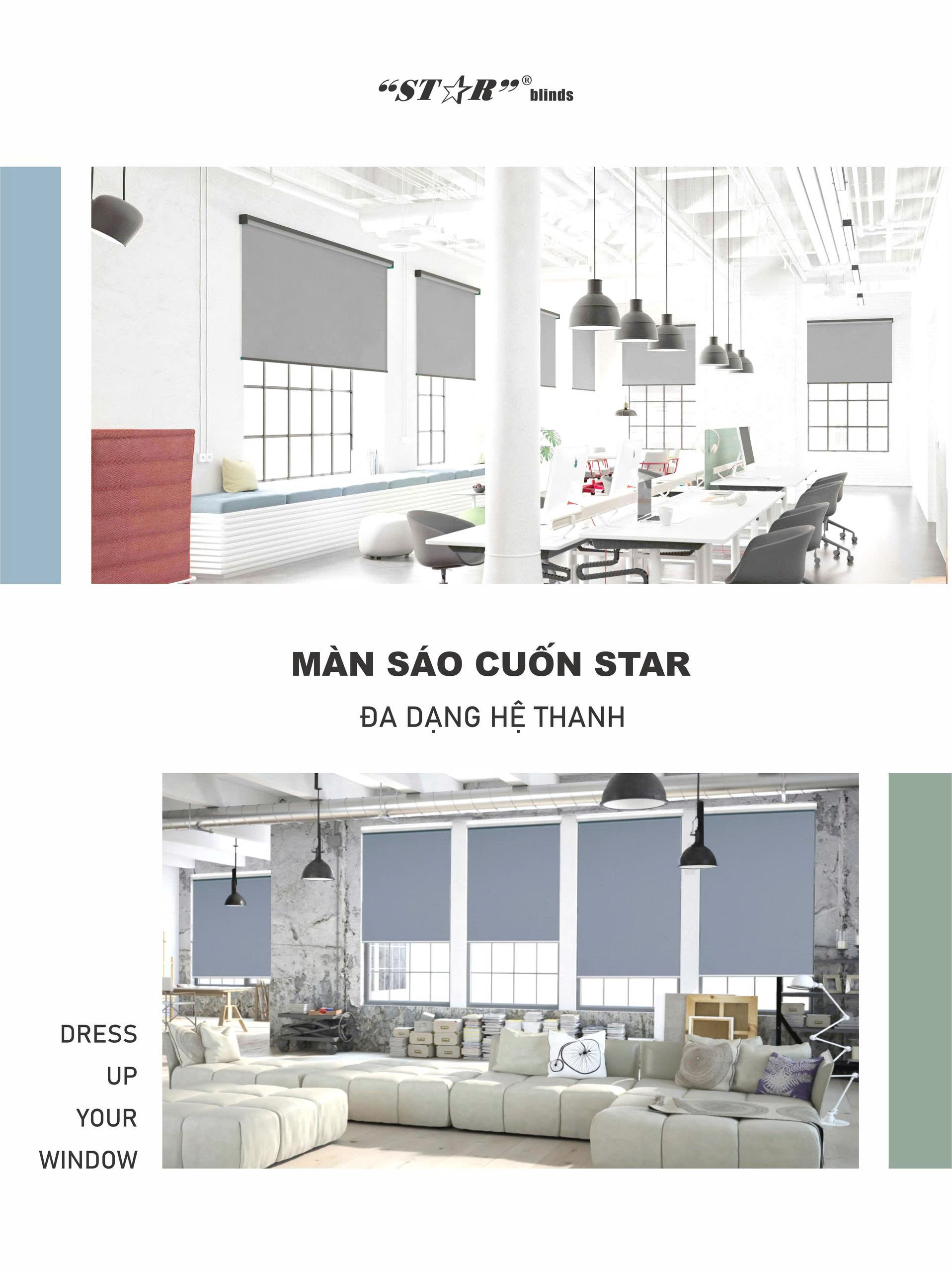 MÀN SÁO CUỐN STAR - ĐA DẠNG HỆ THANH, ĐA DẠNG TRẢI NGHIỆM